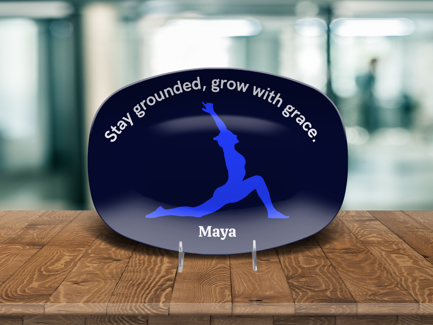 Personalized Yoga Platter – “Stay Grounded, Grow with Grace“