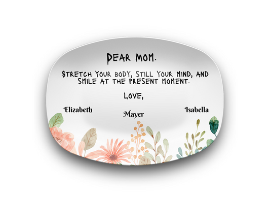 Yoga-Themed Personalized Platter