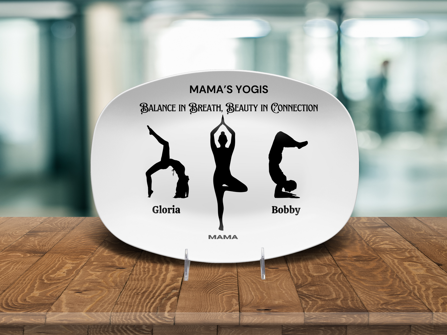 Custom Mother’s Day Yoga Gift 🧘‍♀️ Personalized Yoga Mum's Platter